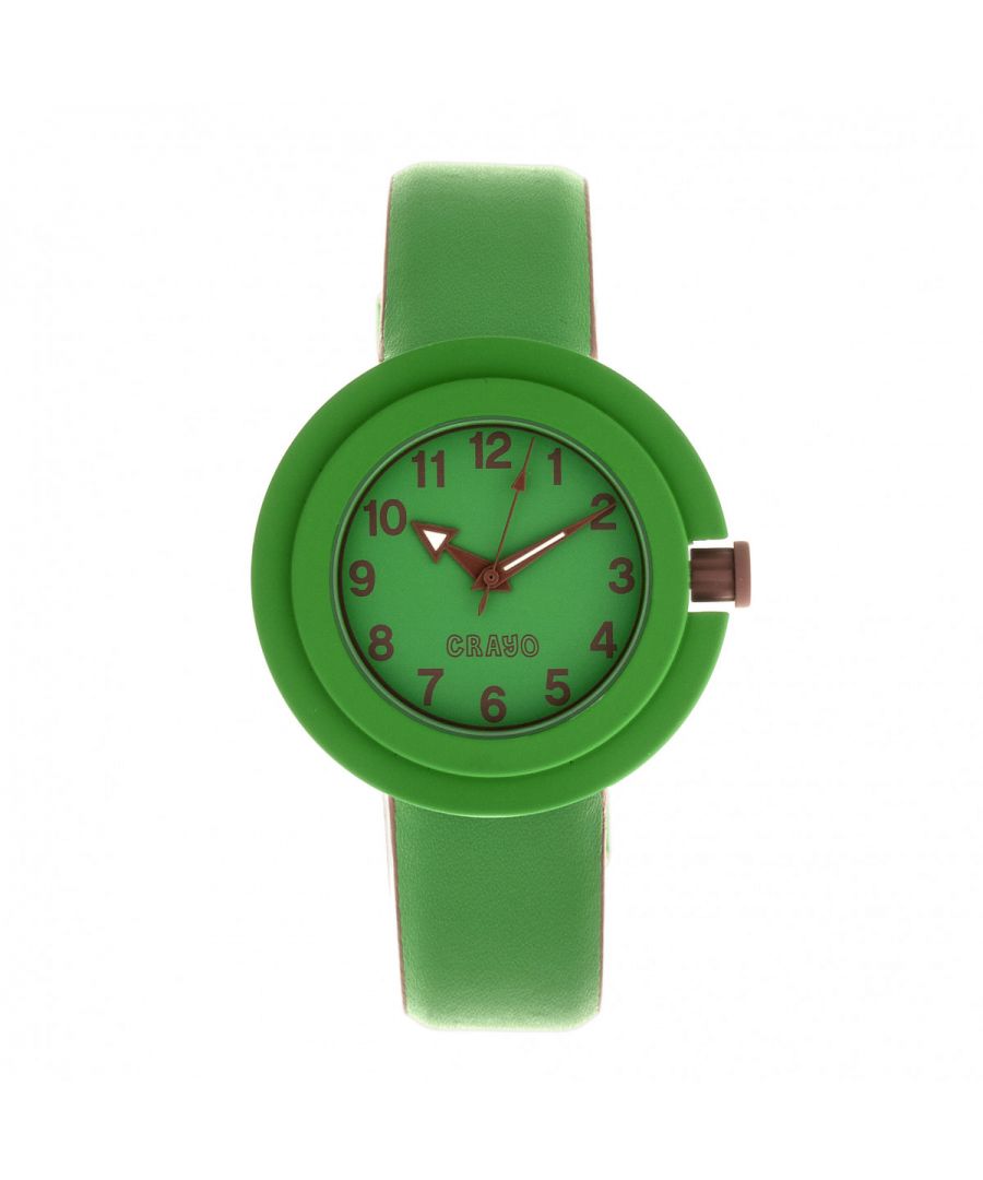 Rubber-Coated Metal Case; Quality Japanese Quartz Movement; Non-Glare Scratch-Resistant Mineral Crystal; Logo-Engraved Stainless Steel Caseback; Hinged LeatheretteÂ Strap; Logo-Engraved Stainless Steel Clasp; Luminous Hands; 40mm Diameter; 3 ATM Water Resistance;
