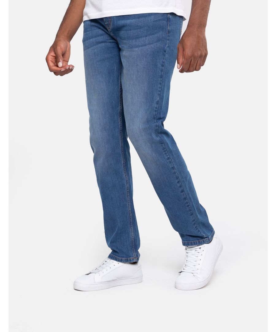 These straight leg, slim fit jeans from Threadbare are made from soft stretch cotton for a comfortable fit. These jeans have 5 pockets and a zip fly. Team them with a casual shirt, T Shirt or jumper for the perfect smart casual look. Other washes available.