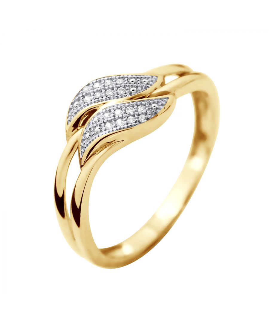Alliance Jewelry Diamonds 0.020 Cts -Kwaliteit HSI (kleur H - Quality Si1) - Yellow Gold Jewelry 375 duizendste - Verkrijgbaar van maat 48 tot maat 62 - 2 jaar garantie op fabricagefouten - Wordt geleverd in een zaak Sieraad met een certificaat van echtheid en een internationaal garantie - Al onze juwelen zijn gemaakt in Frankrijk.