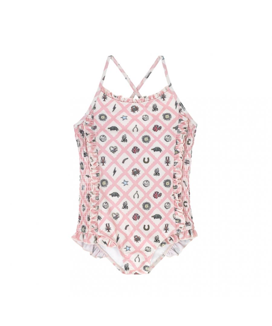 Charms Printed Cross Back Swimsuit