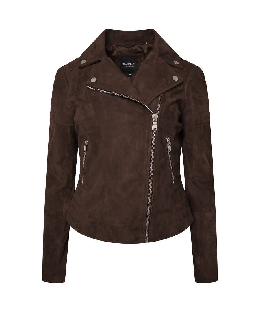Smart yet casual, this brown suede biker jacket is a wardrobe chameleon. Whether you're styling this for the office, brunch, family outings or a night out, you'll always look your best. You'll be reaching for this super supple suede jacket every day - and as this is made from 100% goat suede, it offers higher abbrasion resistance and lasting power.