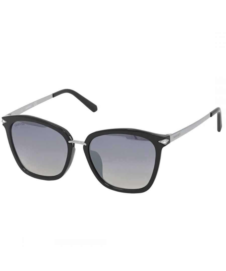 Swarovski SK0183-D 01C Sunglasses. Lens Width = 56mm. Nose Bridge Width = 17mm. Arm Length = 140mm. Sunglasses, Sunglasses Case, Cleaning Cloth and Care Instructions all Included. 100% Protection Against UVA & UVB Sunlight and Conform to British Standard EN 1836:2005