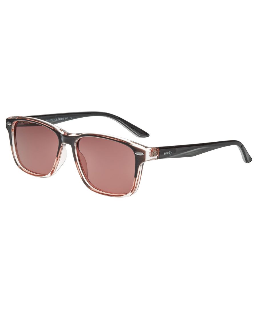 Simplify Unisex Wilder Polarized Sunglasses - Pink - One Size