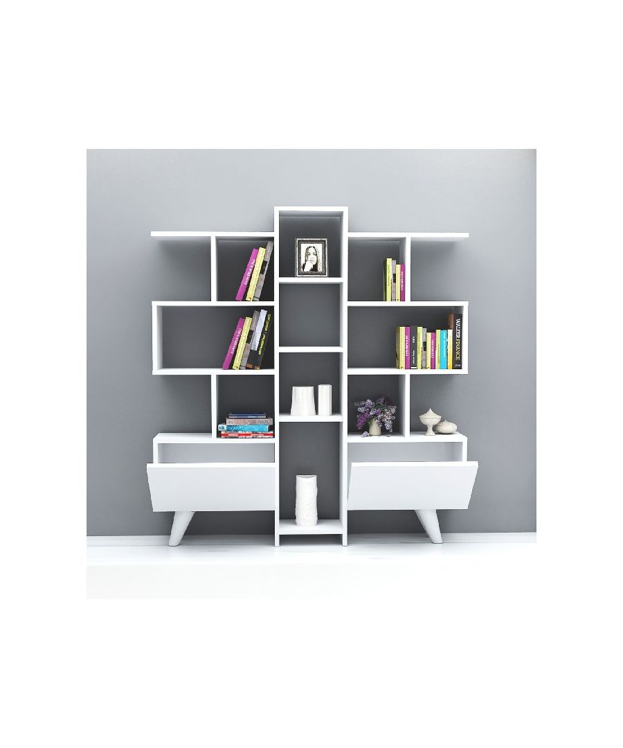 Image for HOMEMANIA Asrin Bookcase, in White
