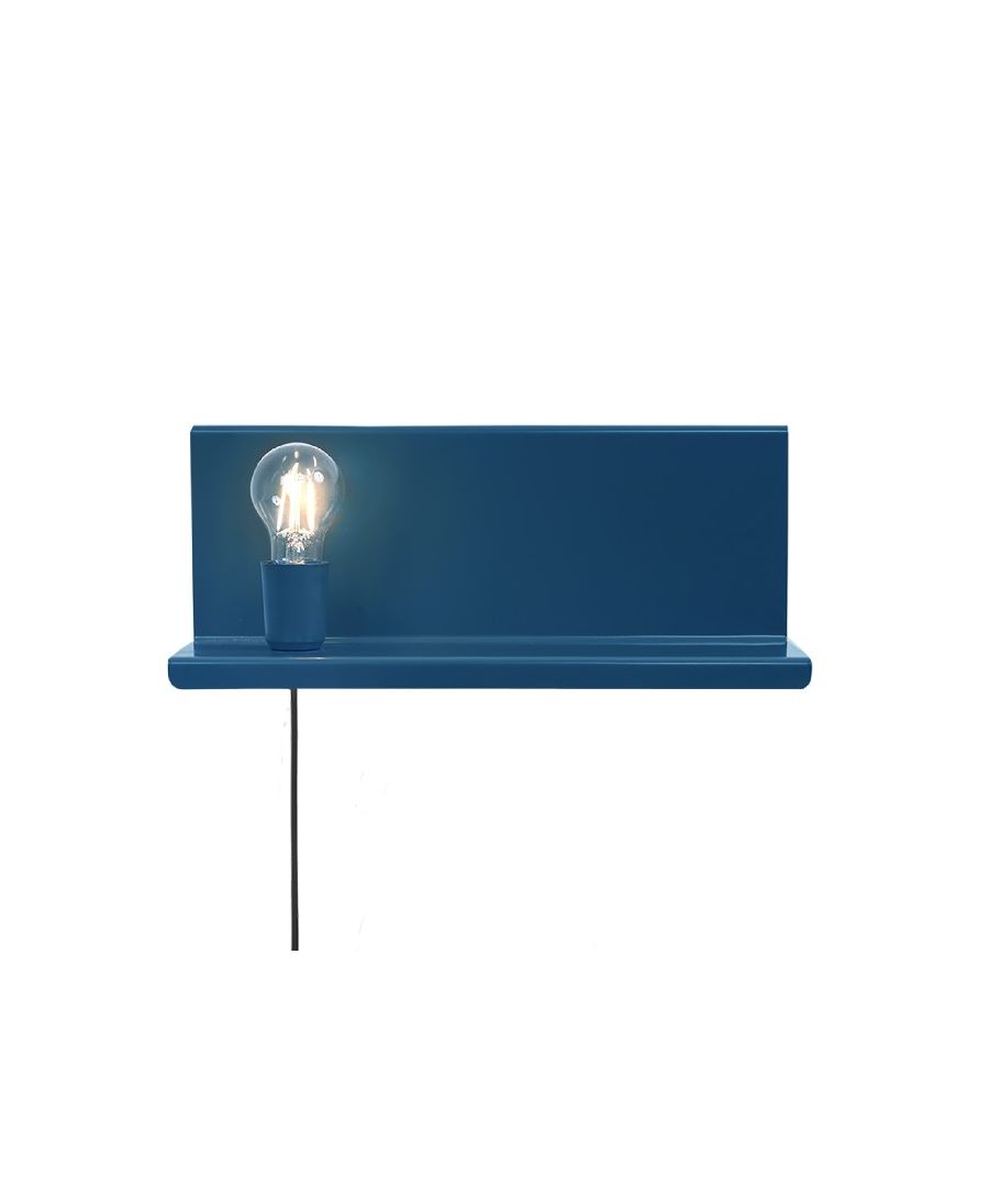 This wall lamp is the perfect solution to light your home or office in style. Thanks to its design it is ideal for living and sleeping areas. Mounting kit included, easy to clean and easy to assemble. Color: Dark Blue | Product Dimensions: W40xD14xH17 cm | Material: Metal | Power: 1 x E27, Max 100W | Product Weight: 2,45 Kg | Bulb: Not Included | Packaging Weight: 2,75 Kg | Number of Boxes: 1 | Packaging Dimensions: W42xD18xH17,5 cm.