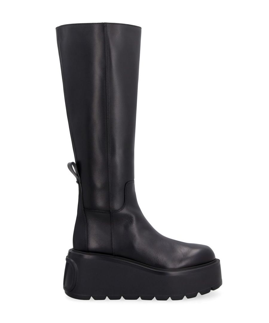 Image for Valentino Garavani - Uniqueform leather knee-boots