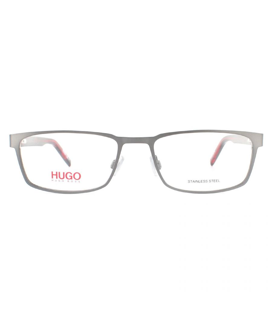Image for Hugo by Hugo Boss Glasses Frames HG 1075 R80 Semi Matte Dark Ruthenium Men