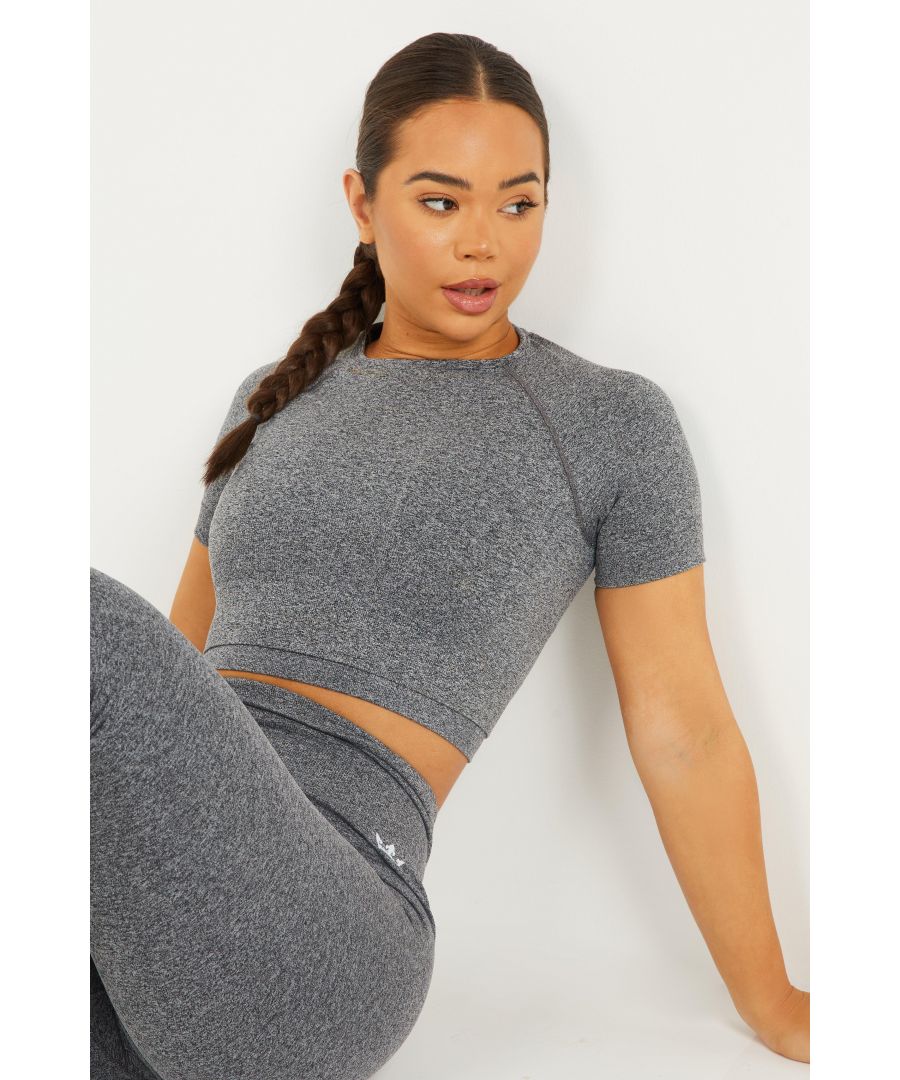 Image for Grey Seamless Crop Top
