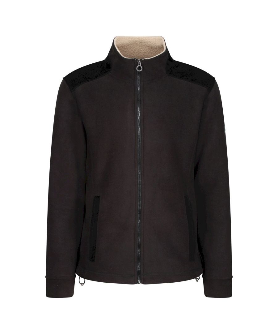 Image for Regatta Mens Faversham Full Zip Fleece Jacket (Black)