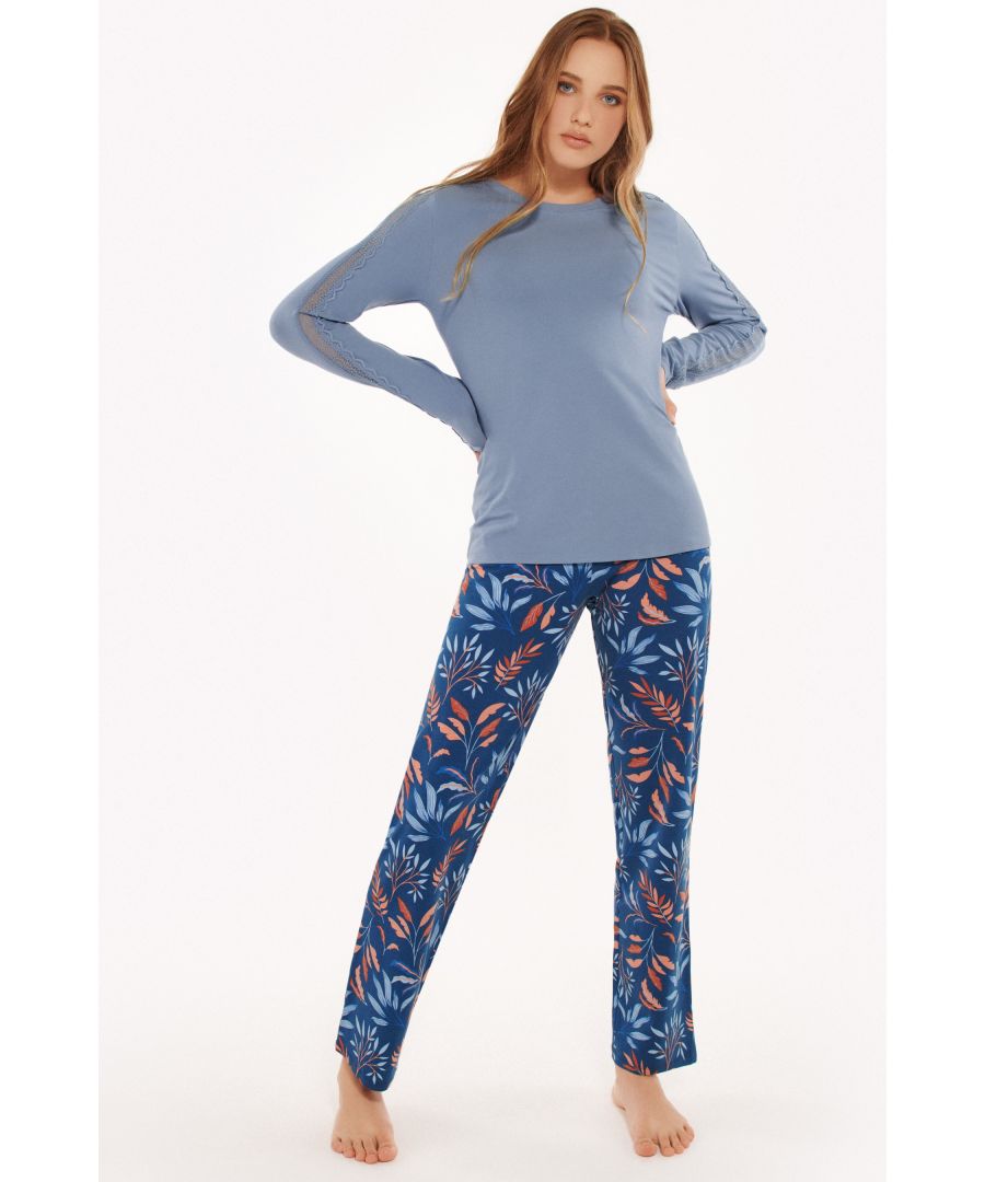 Image for 'Mellow' Long Sleeve Cotton Rich Pyjama Set