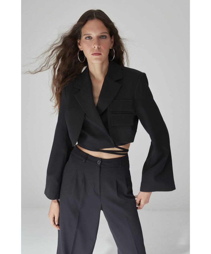 Model's Measurements: Height: 1.75 Bust: 80 Waist: 62 Hips: 87 The Product On The Mannequin Is Size S/36. Trendyol Limited Edition Collection Offers Assertive, Trendy And Sophisticated Looks With Quality Fabrics. You Can Take A Look At Our Collection To Follow The World Trends Closely And Gain A Stylish Look.86% Polyester,14% Elastane, Woven Fabriccombin Code: Twoaw23pl00326back Length For Size 36: 41 Cm Lining 100% Polyester