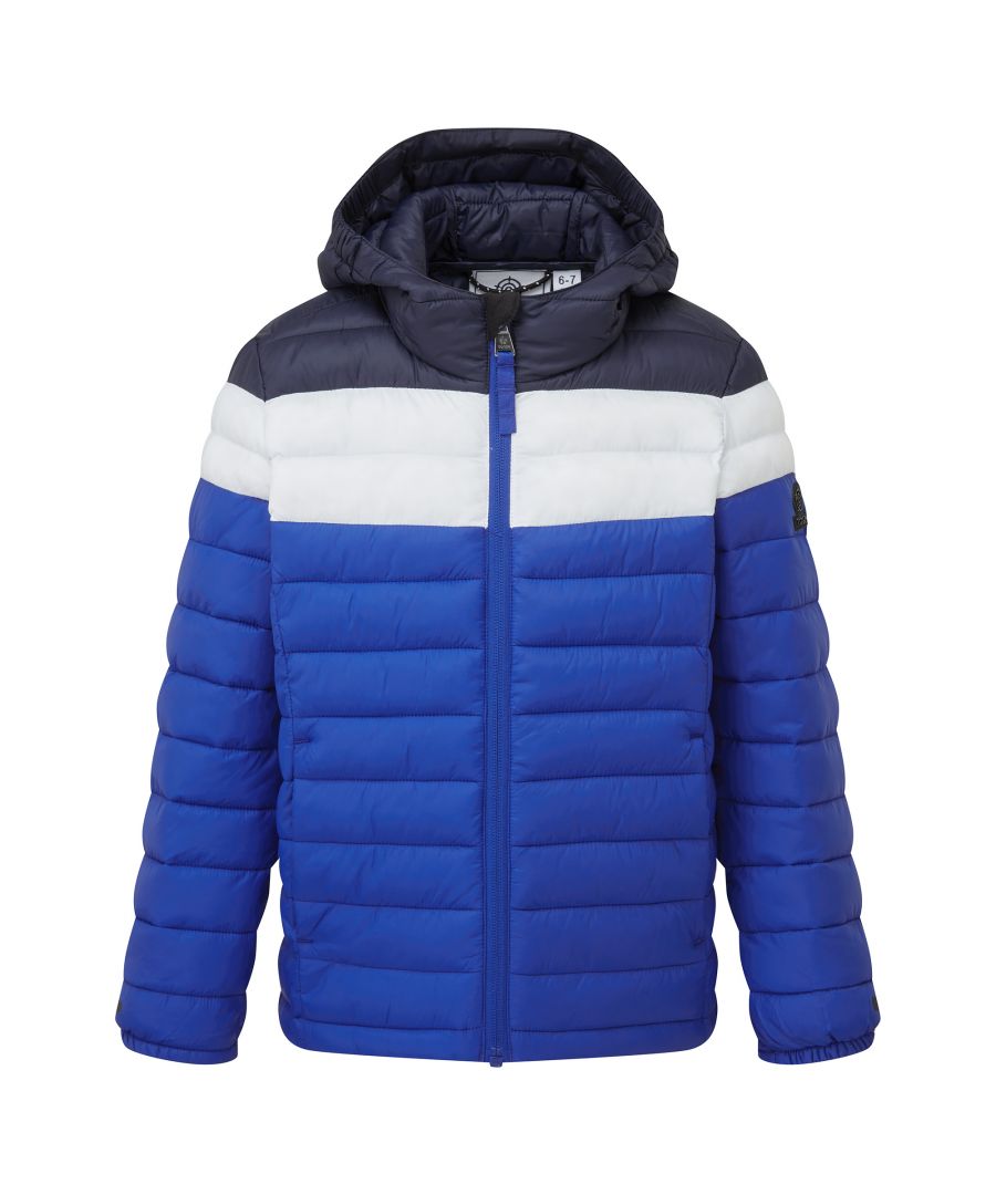 Lightweight, wind resistant and buttery soft, our Shibden quilted jacket gives warmth without adding bulk, so it's perfect for school days, holidays and windy walks across the Yorkshire moors. The super warm, thermal filling is made from recycled plastic bottles, so it's more sustainable, and there are two handy lower pockets that double up as hand warmers. To keep the wind at bay, the fixed, insulated hood has elastic around the opening and the cuffs are elasticated too. There is a full length, easy pull zip at the front and, for safety, you'll find neat reflective prints above the cuffs and back hem that stand out against car lights for increased visibility at night. Just like our adult jackets, you'll find our iconic embossed rubber Yorkshire Rose badge on the sleeve.