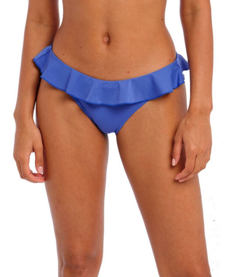 Freya Womens Jewel Cove Italini Bikini Brief - Blue Polyamide - Size Small