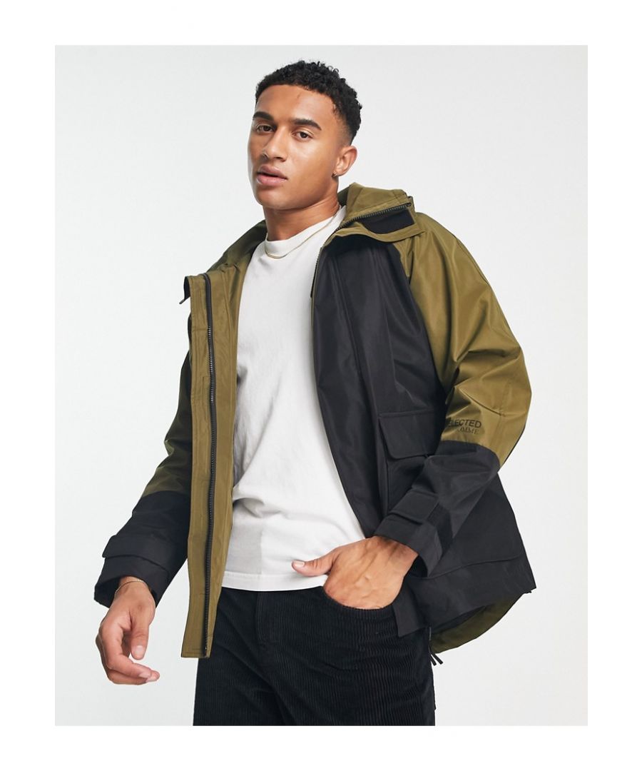 Jackets & Coats by Selected Homme Low-key layering Fixed hood High collar Zip and adhesive fastening Adjustable cuffs Functional pockets Regular fit Sold by Asos