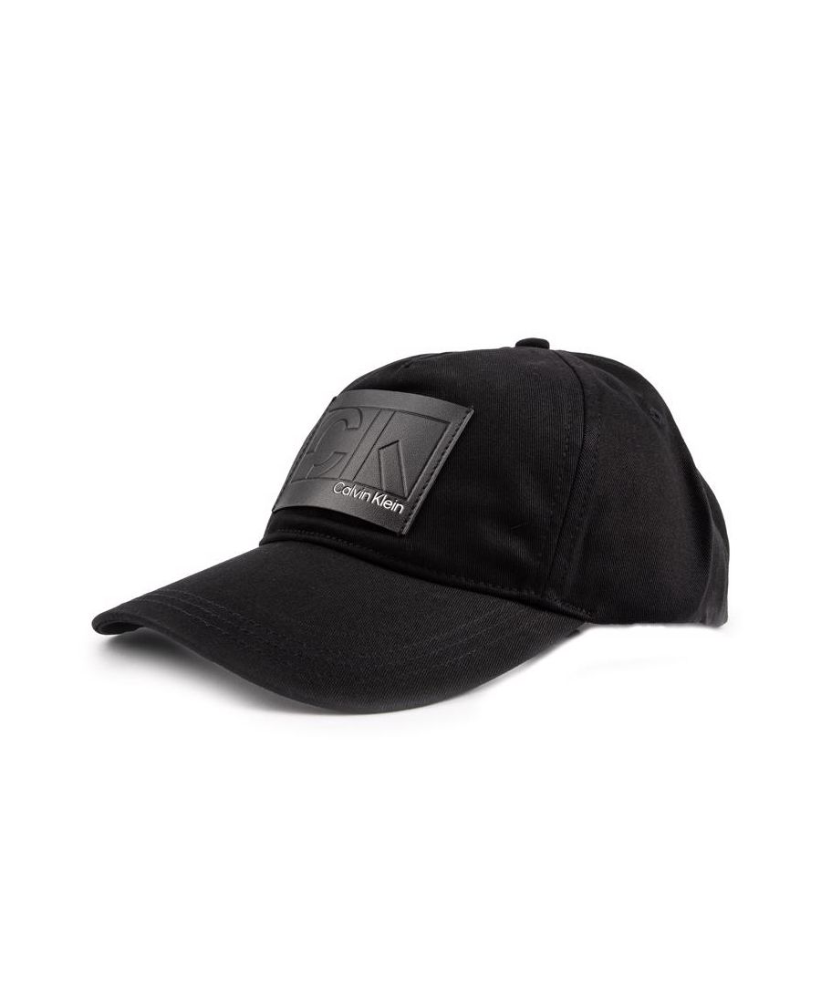 Perfect For The Sporty-stylish Man, The Black Baseball Cap From Calvin Klein Jeans, With A Curved Brim, Is Just What You Need. Featuring A Six Panel Design With A Large Ck Logo On The Front And An Adjustable, Closure For A Secure And Comfortable Fit. Add A Leisurely Designer Vibe To Your Looks.