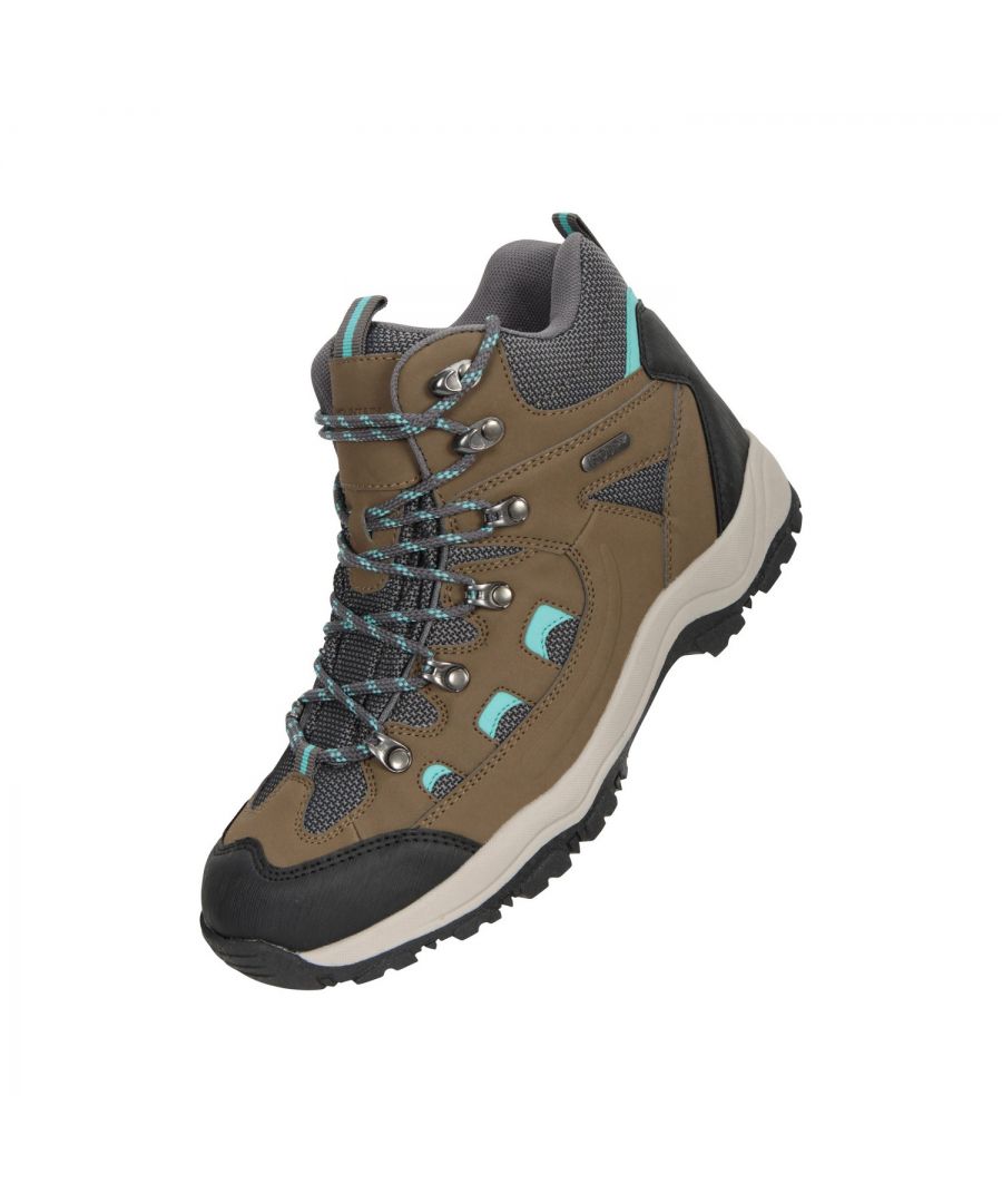 Mountain Warehouse Womens/Ladies Adventurer Waterproof Walking Boots (Khaki) - Size UK 8.5