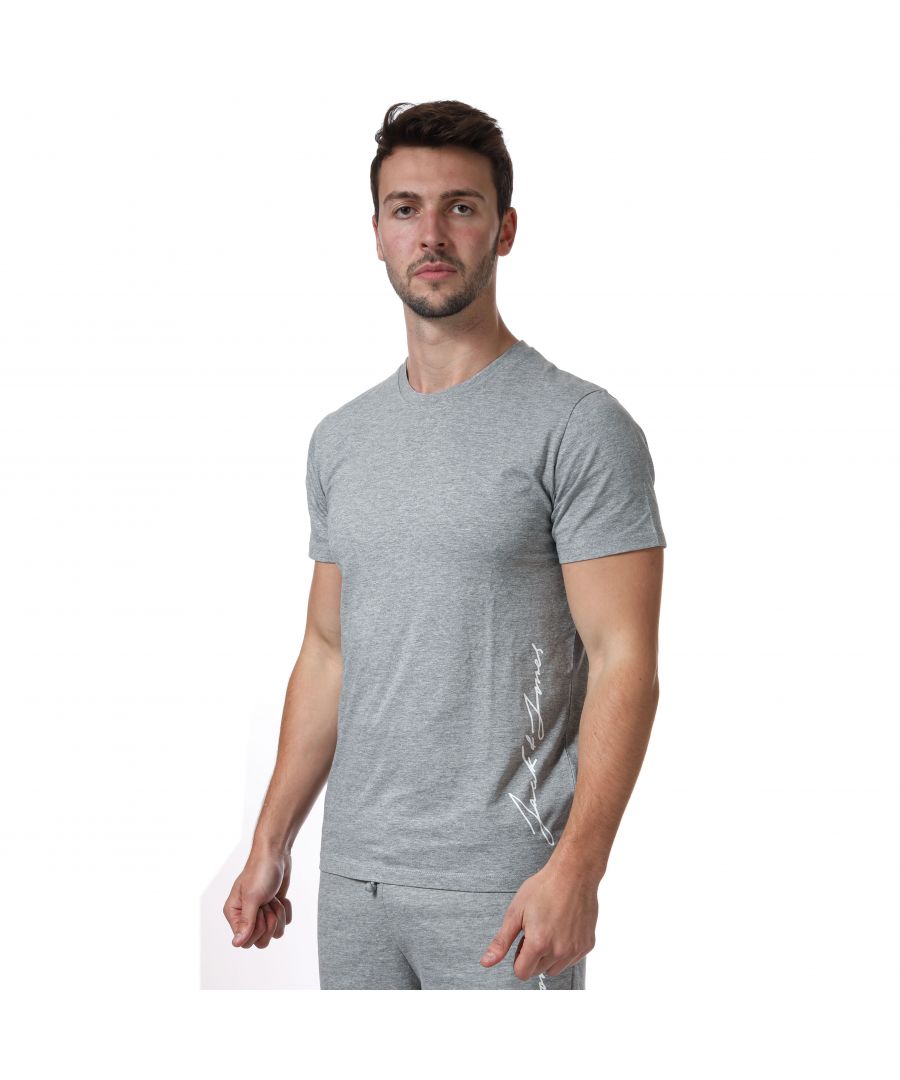 Jack & Jones set van T-Shirt & short met kleurverloop voor heren, grijs