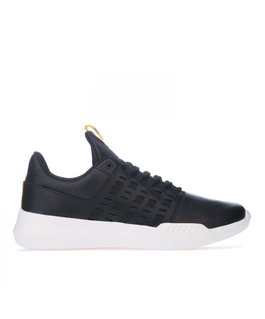 Mens K- Swiss Gen- K Icon Variable Trainers in black.-Leather upper.- Lace closure.- Padded collar.- K Swiss branding.- Ortholite sock liner.- Textile collar lining.- IMEVA outsole.- Rubber outsole.- Leather upper  Textile lining  Synthetic sole.- Ref: 06162048