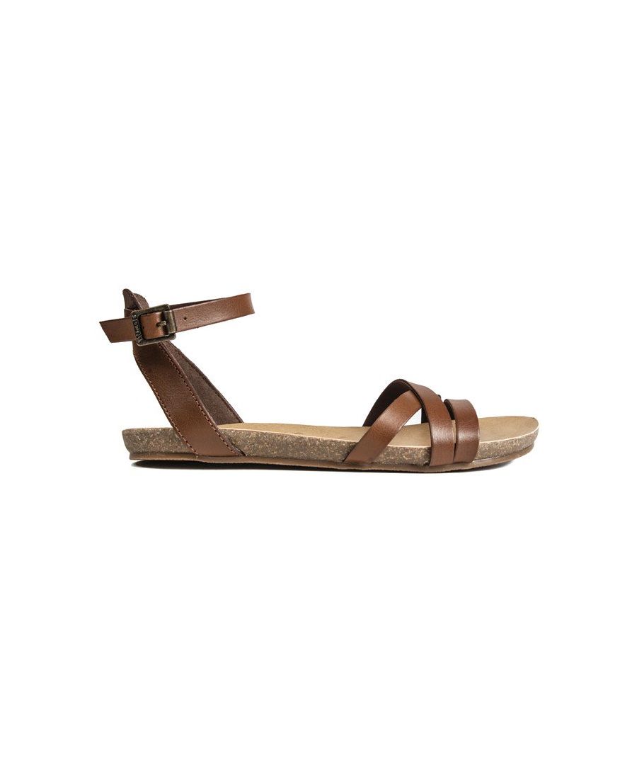 Flat strappy Blowfish Girry Sandals in brown