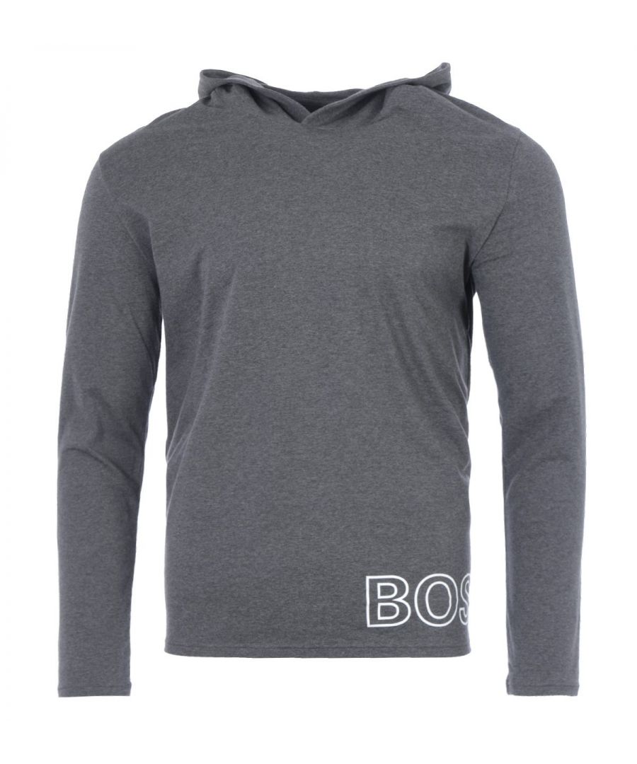 The Identity Hooded T-shirt from BOSS is crafted from a stretch cotton, providing a soft and comfortable feel that feels great on your skin. Featuring a fixed hood and long sleeves. Finished with the iconic BOSS logo printed by the hem.Regular Fit, Lightweight Stretch Cotton Jersey, Fixed Hood, Long Sleeves, BOSS Branding. Style & Fit:Regular Fit, Fits True to Size. Care & Composition:95% Cotton, 5% Elastane, Machine Wash.