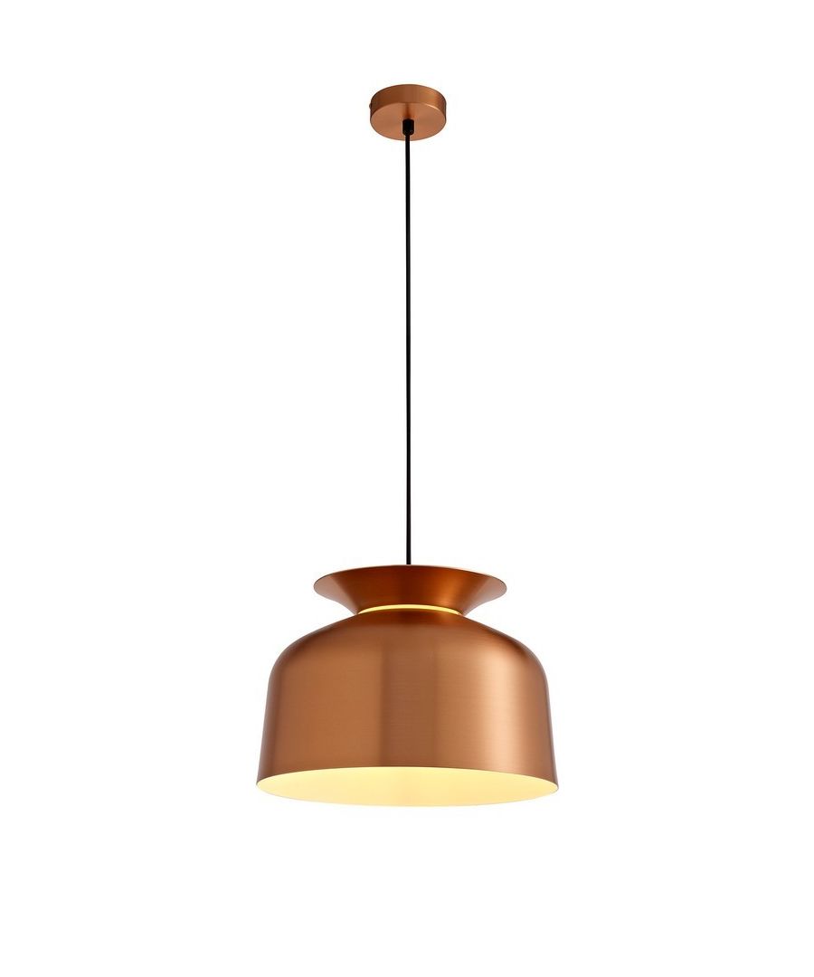 Image for Single Ceiling Dome Pendant, Adjustable E27, Copper