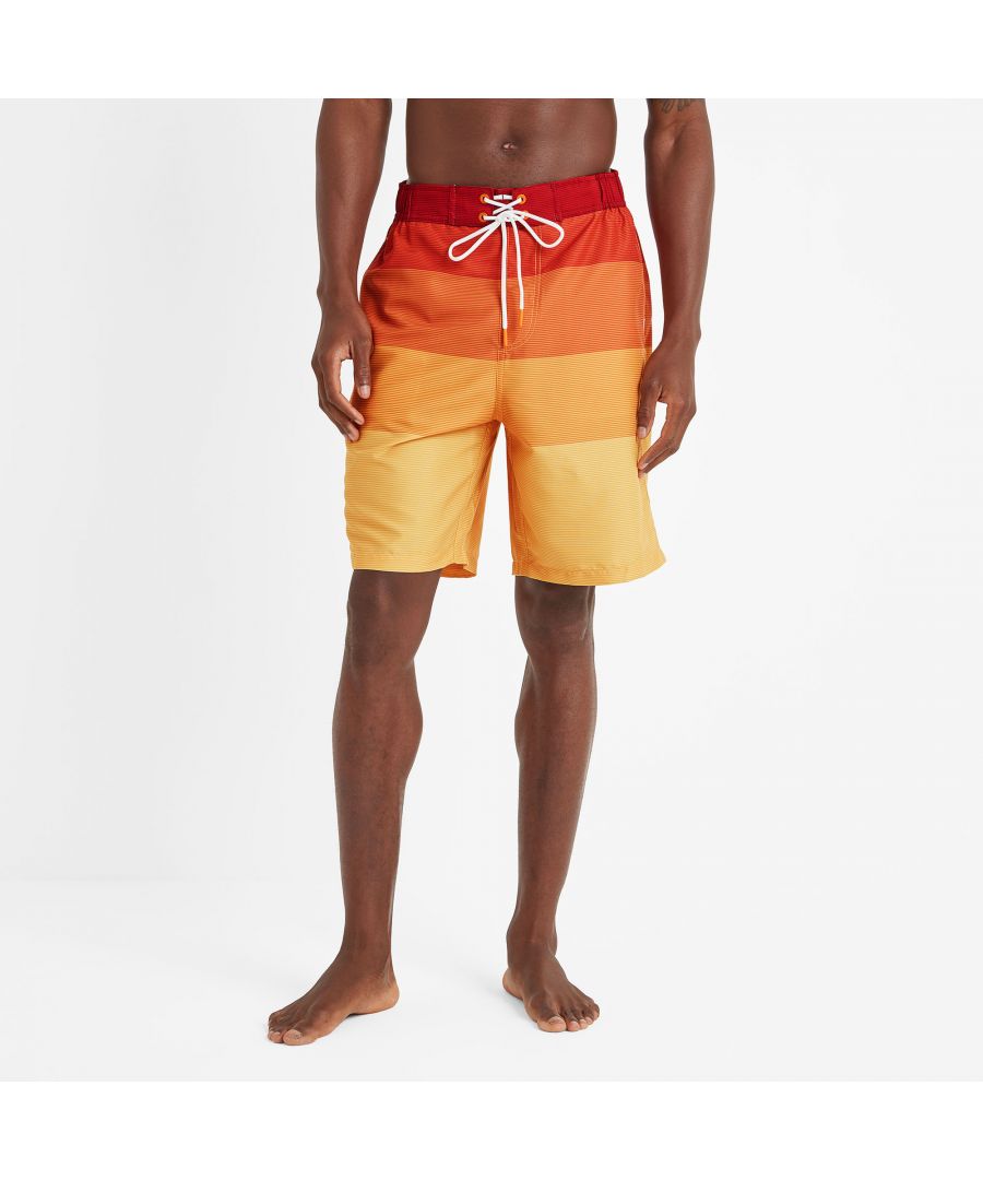 TOG24 Felix Mens Shorts Tangerine Stripe - Multicolour - Size Large