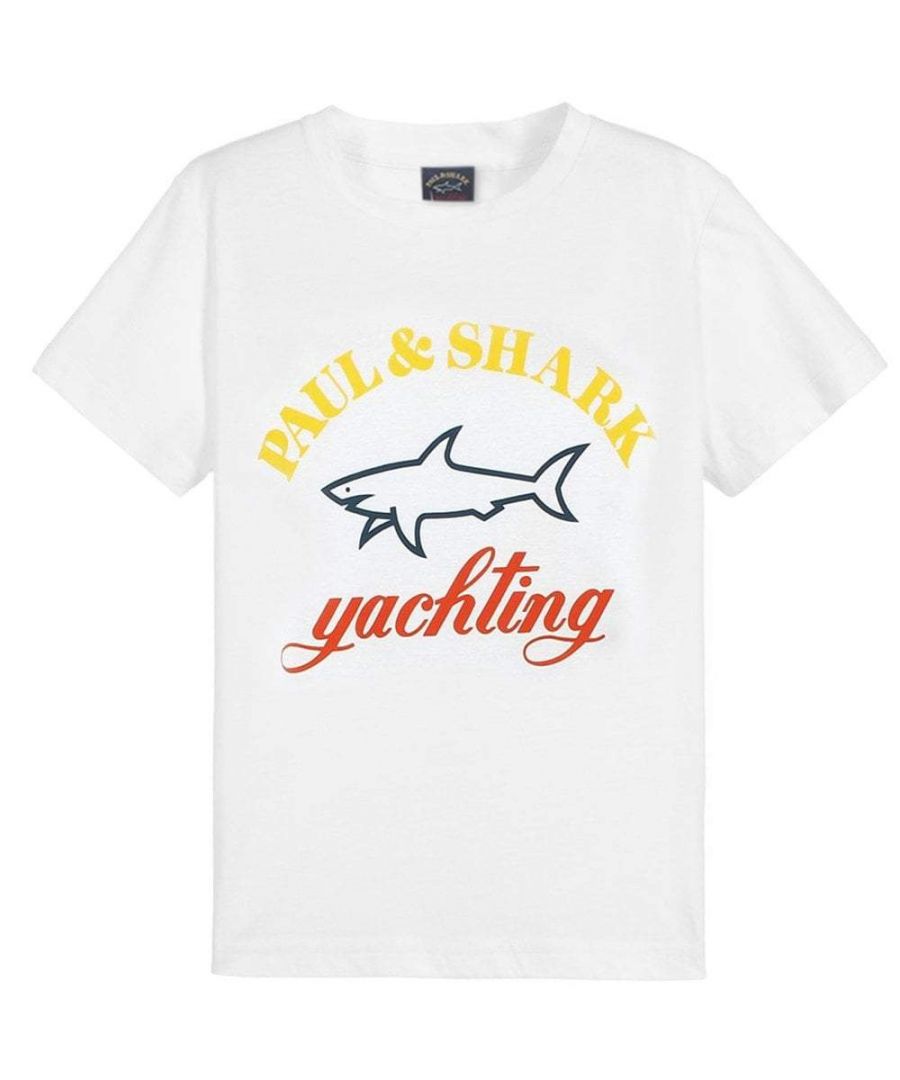 Image for Paul & Shark Boy's Yachting Logo Print T-Shirt White