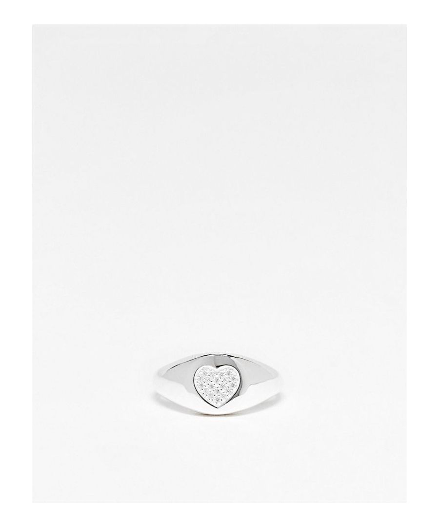 Accessories by ASOS DESIGN The finishing touch Heart design Tapered band Smooth finish  Sold By: Asos