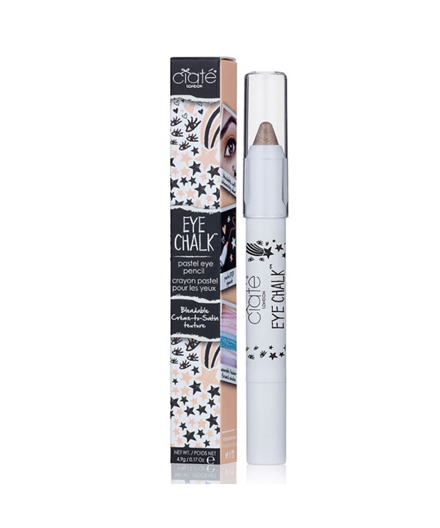 Ciate Eye Chalk is a pastel eye pencil with blendable creamtosatin texture that creates a soft shimmer effect. Can be used as an eyeliner or all over colour. Formulated without parabens sulphates and phthalates.