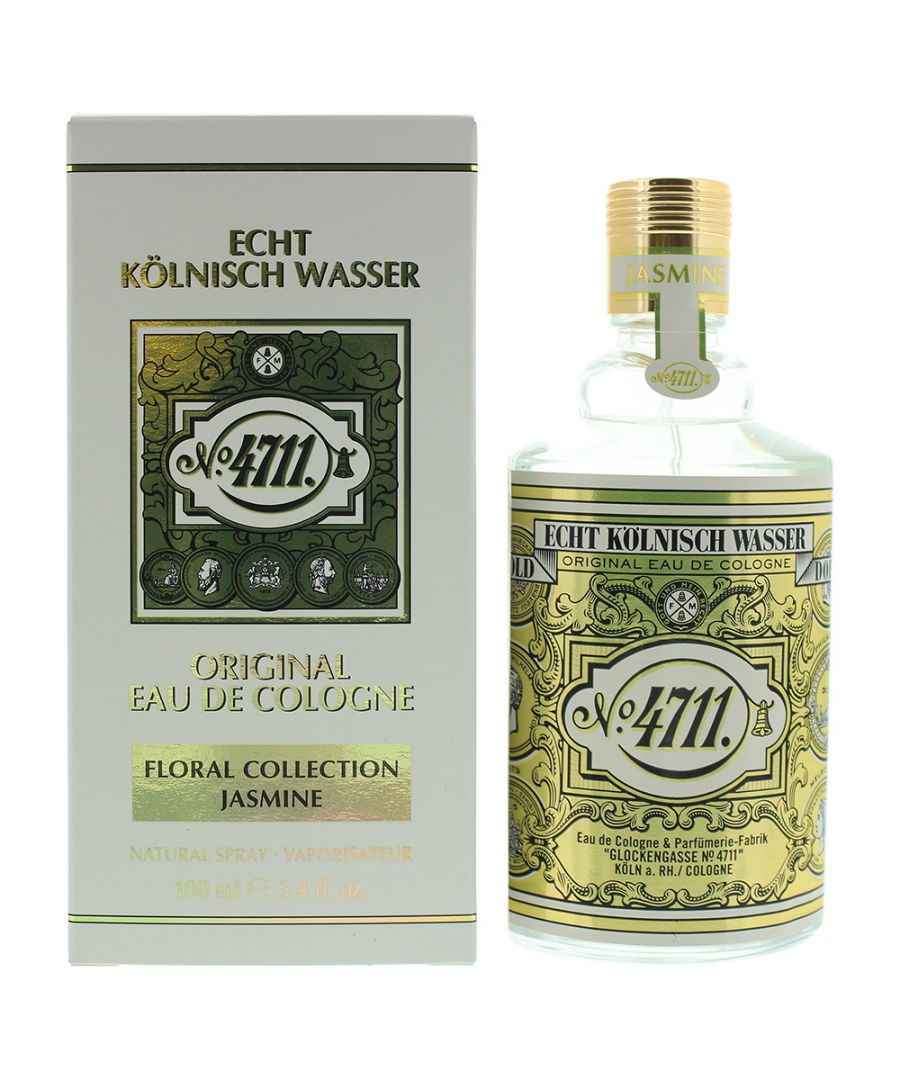 4711 Jasmine Eau de Cologne by 4711 is an oriental floral fragrance for women and men. Top notes are bergamot and tea. Middle notes are jasmine and neroli. Base notes are cedar, tonka bean and musk. 4711 Jasmine Eau de Cologne was launched in 2019.