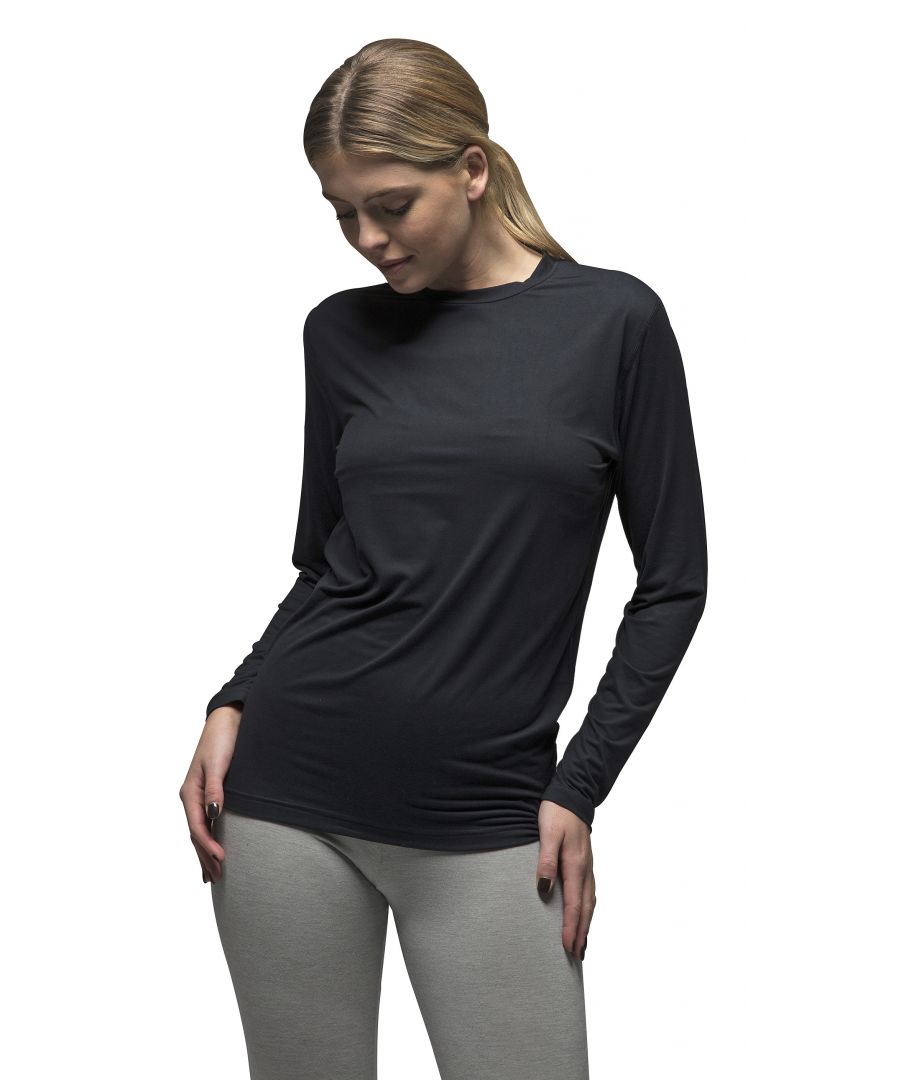 Ladies Heat Holders Performance Base Layer TopWhen the bitter cold weather hits and wrapping up with hats, gloves and coats aren’t enough you need something better suited for the job of keeping you warm. These Ladies Performance Layer Thermal Tops are ideal at keeping warm air close to the skin.With an easy fit design to go under your clothes for a smooth slim-fitting thermal base layer for the colder days where one layer isn't enough! WIth 3 different types of thickness: Warm, X-Warm & XX-Warm you have plenty of choice to pick the right underwear for you.The technical construction of this thermal underwear, along with its supportive fit, have been designed so that it effortlessly shapes and works with your body's natural contours, providing the best fit possible - making it hardly noticeable under your clothing. The base layer is made of a lovely soft fabric, which helps to add that extra bit of warmth and makes it extremely soft for added comfort to the garment.This thermal underwear top comes in one colour: Black, Available in 4 sizes: Small, Medium, Large & X-Large, all with the 3 different thicknesses available. There are matching long johns leggings also available in separate listings. We even offer men's sizes/colours as well.Extra Product DetailsLadies Performance TopThermal Underwear Base LayerSuper soft & comfortableTechnical constructionSupportive FitSeamless bodyExtra warm4 Sizes Available3 Different ThicknessesMatching Leggings Available- Original/Lite - 100% Polyester- Ultra Lite - 84% Polyester, 16% Elastane