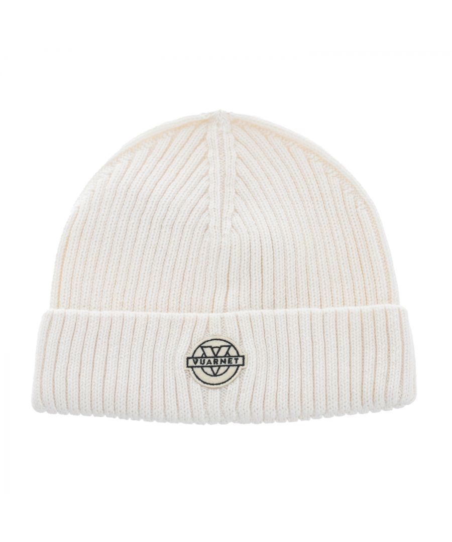 Vuarnet Mens Knitted hat with hem AMF20239 man - White - One Size