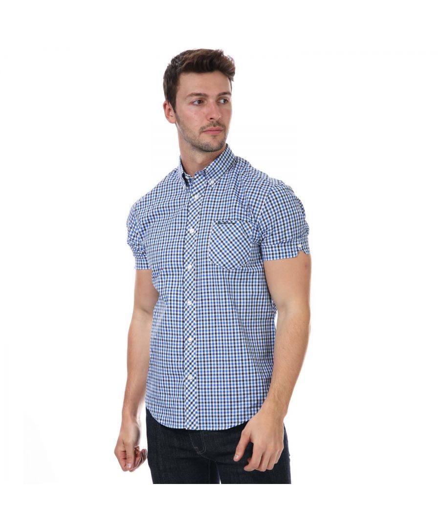 Image for Men's Ben Sherman Colour Gingham Checked Shirt in Blue