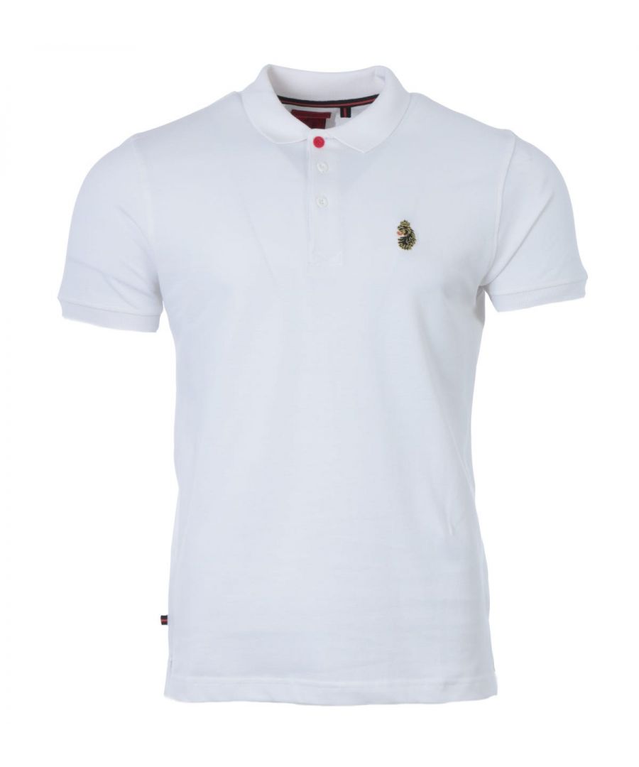 Add a timeless essential to your wardrobe with the Williams classic polo shirt from Luke 1977, crafted from a fine cotton pique, ensuring comfort and breathability. Featuring a classic flat knit collar with a three button placket, short sleeves, ribbed cuffs, and a straight hem with vented seams. Finished with the iconic Luke 1977 Lion embroidered at the chest. Regular Fit. Fine Cotton Pique. Classic Flat Knit Collar. Three Button Placket. Short Sleeves. Ribbed Cuffs. Straight Hem with Vented Seams. Luke 1977 Branding. Style & Fit: Regular Fit. Fits True to Size. Composition & Care: 100% Cotton. Machine Wash