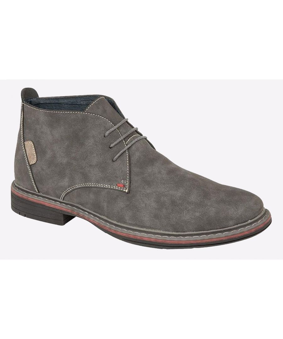 Goor Belize Desert Boots Mens - Grey - Size UK 12