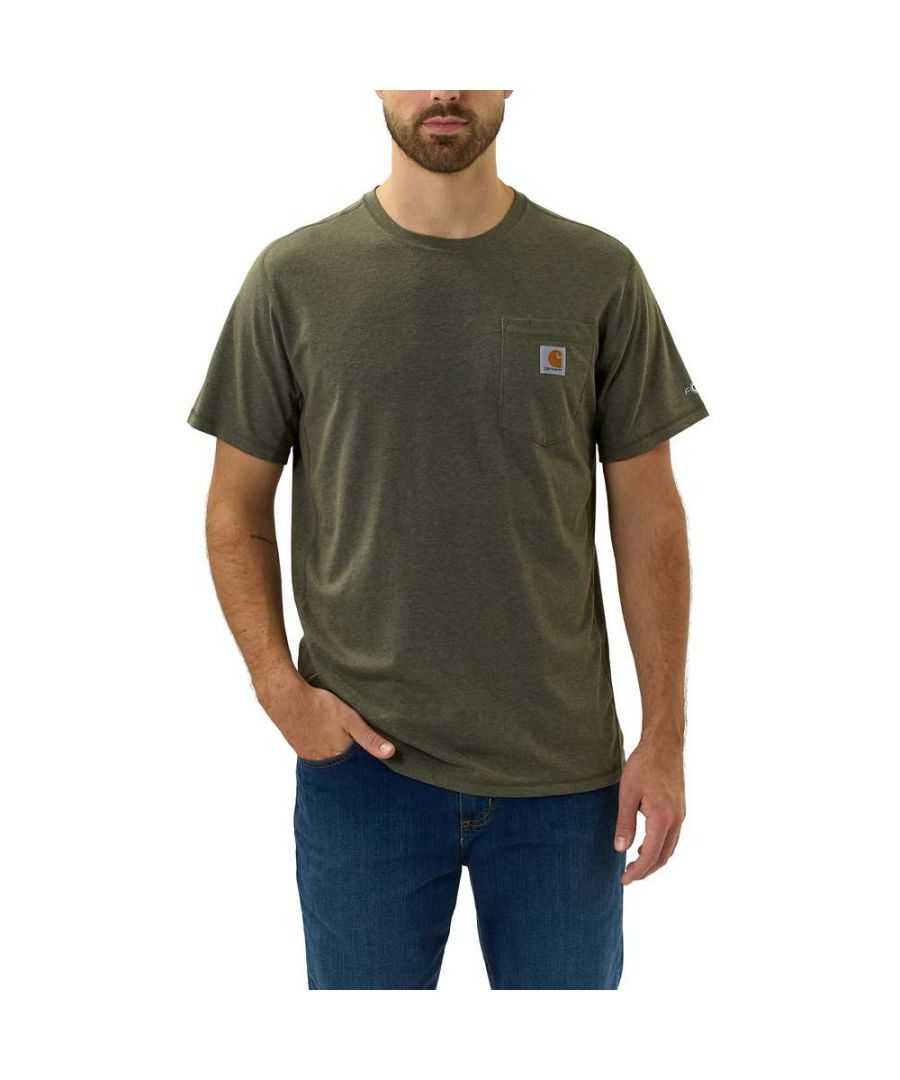 *Sizing Note* Carhartt are more generously sized, you may need to consider dropping down a size from your traditional workwear clothing. Relaxed Fit T-Shirt That Fights Sweat and Releases Stains