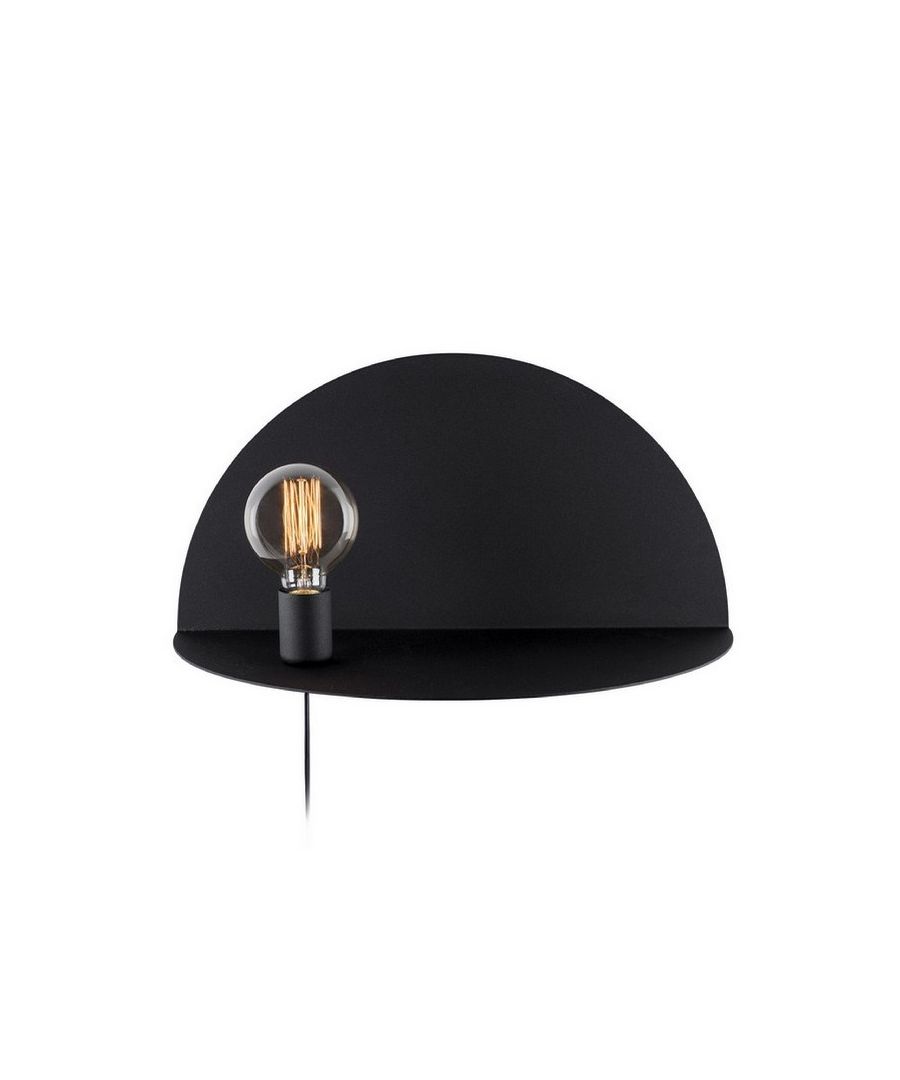 This wall lamp is the perfect solution to illuminate your home or office with style. Thanks to its design, it is ideal for use in both the living and sleeping areas. It is easy to clean and easy to assemble (mounting kit is included). Color: Black | Product Dimensions: W50xD25xH25 cm | Material: Metal | Power: 1 x E27, Max 100W | Product Weight: 3,6 Kg | Bulb: Not Included | Packaging Weight: 4,1 Kg | Number of Boxes: 1 | Packaging Dimensions: W52xD27xH27 cm.