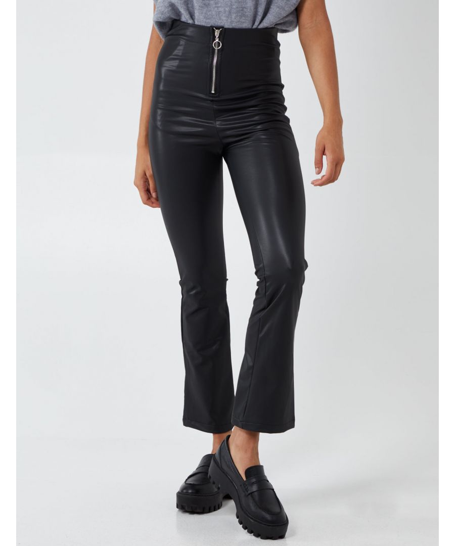 Image for VANESSA - Zip Front Flare Trousers