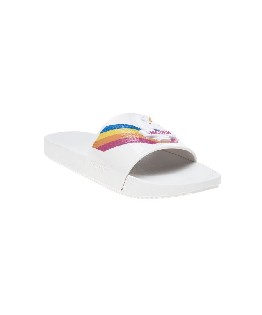 Image for Zaxy Snap Dream Slide Sandals White