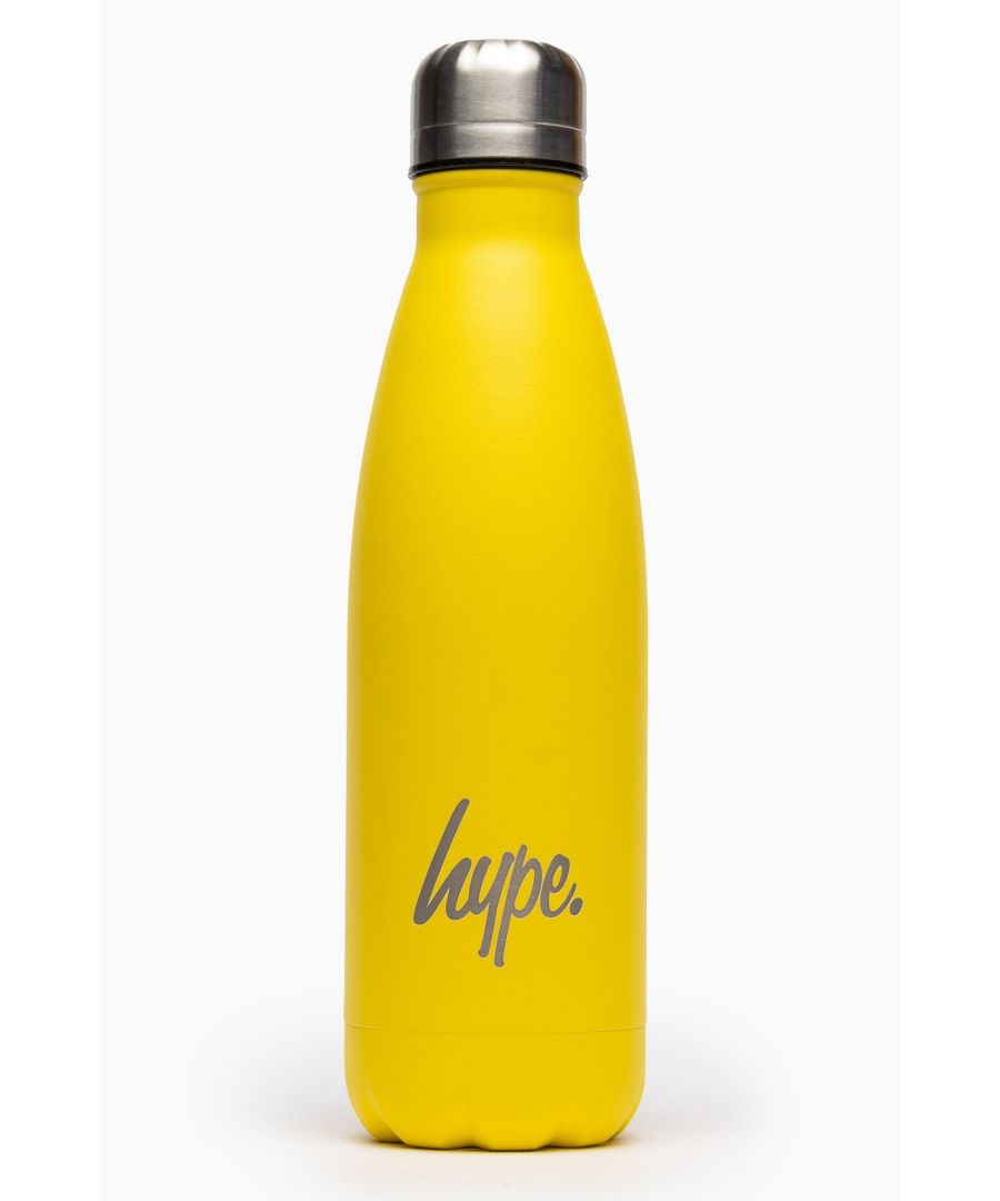 Image for Hype Neon Yellow Powder Coated Bottle - 500Ml