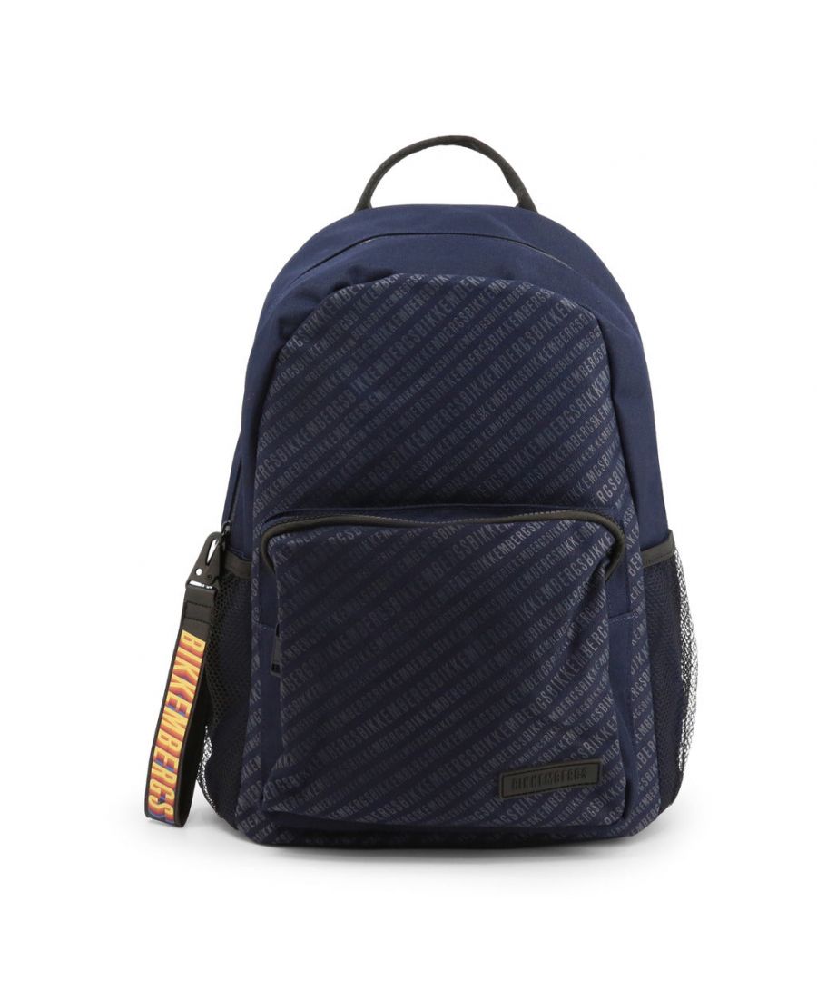 Brand: Bikkembergs Collection: Spring/summer  Gender: Man  Type: Backpack  Material: Synthetic Material  Main Fastening: Zip  Handles: Pack Handle, Padded Shoulder Straps  Inside: Lined, Padded Notebook Compartment, 1 Compartment  Internal Pockets: 4  External Pockets: 3  Width cm: 38  Height cm: 42  Depth cm: 12.5  Details: Visible Logo
