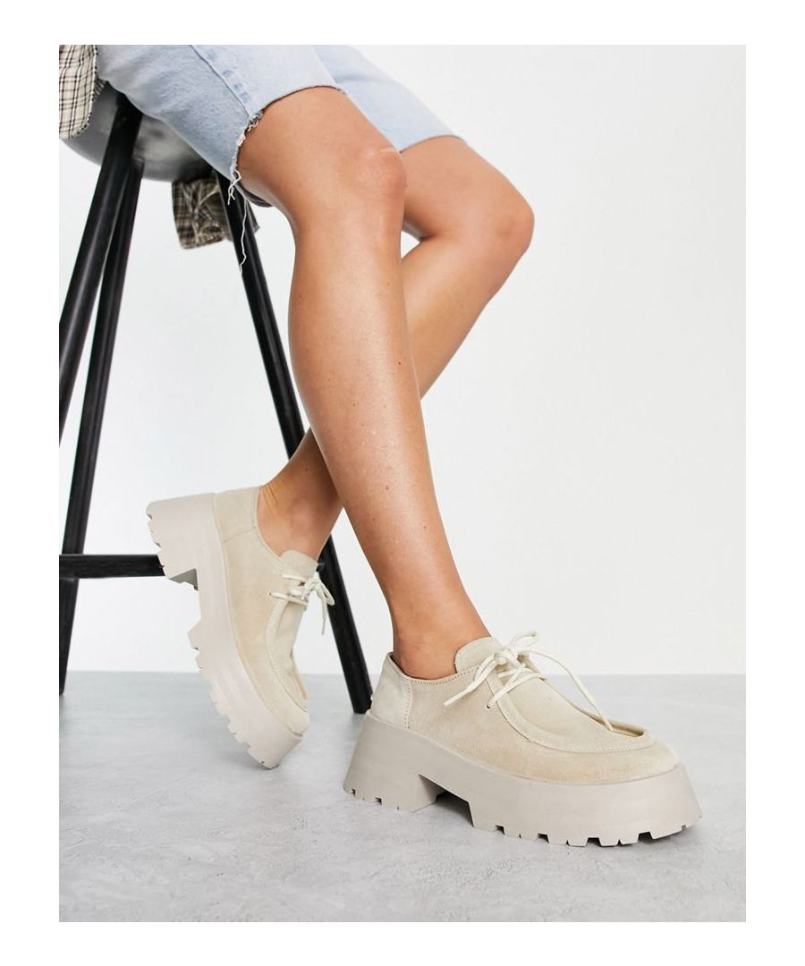 Shoes by ASOS DESIGN Dress from the feet up Lace-up fastening Round toe Chunky sole Sold by Asos