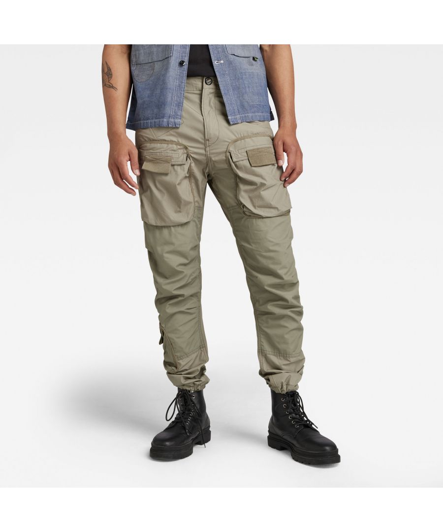 old versace center zip 3D cargo pants | fxmedcenters.com