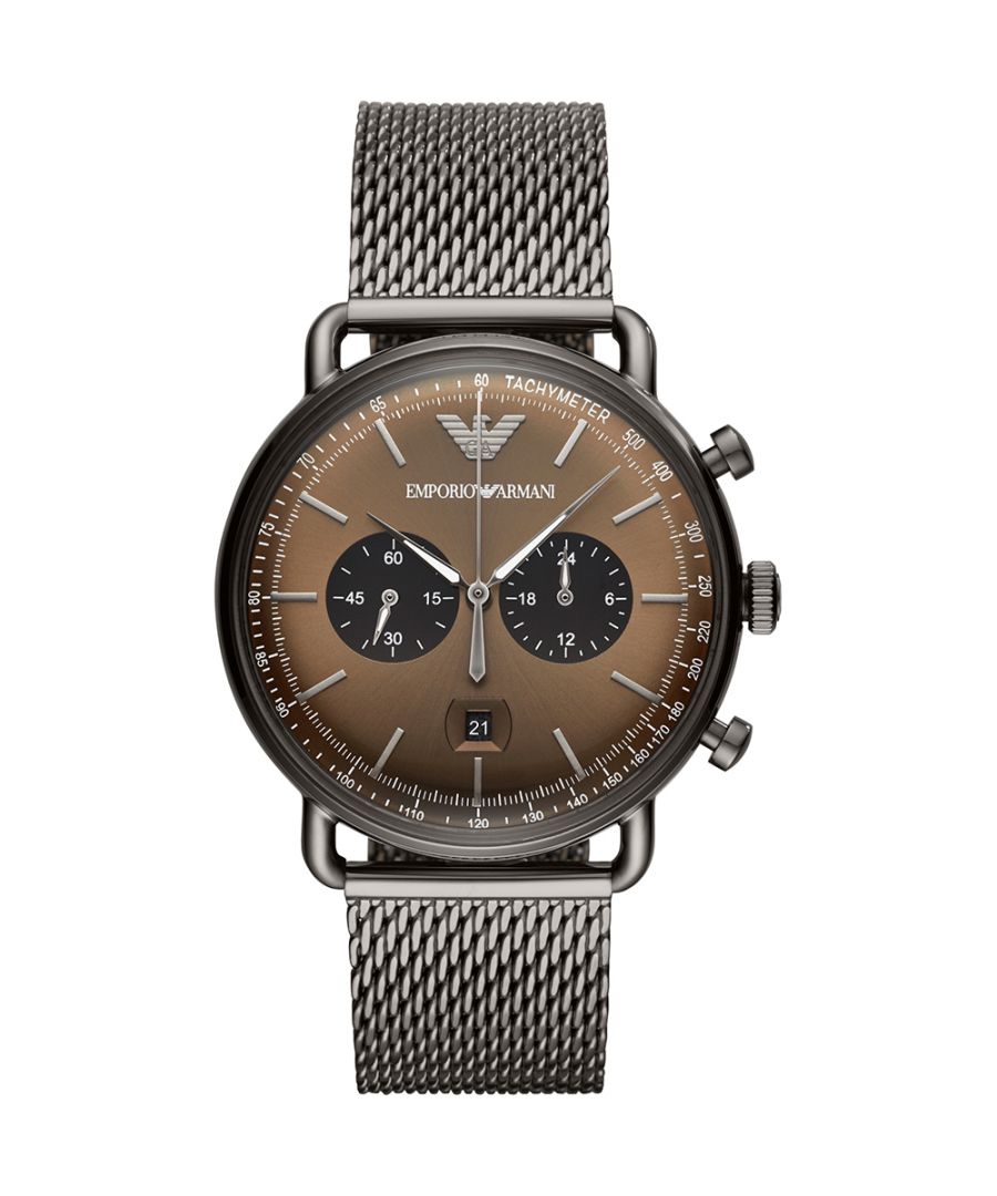 Stijlvol heren horloge van het merk Armani. Het horloge heeft een polsbandje dat ook kleiner gemaakt kan worden, de kast heeft een diameter van 43 mm en het uurwerk is van Quartz.  Merk: ArmaniModelnaam: AR11141 (43mm)Categorie: heren horlogeMaterialen: edelstaalKleur: antraciet