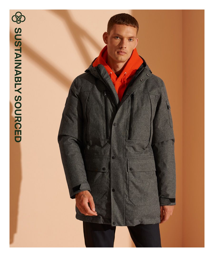 mens superdry grey coat