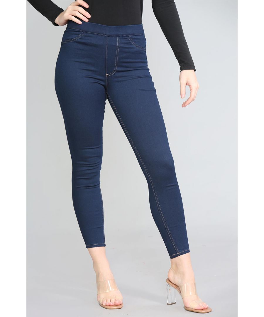 Image for Marks and Spencer Womens High Waisted Jeggings Indigo