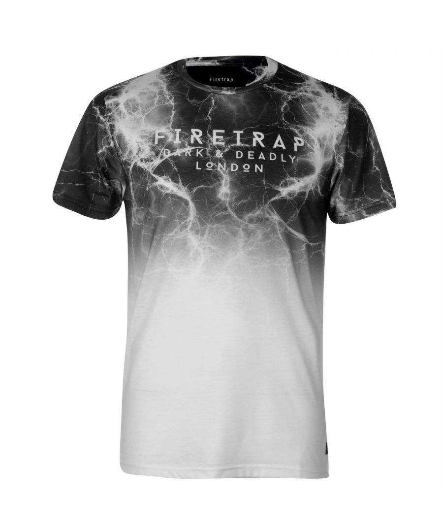 Firetrap Sub T Shirt Mens Keep things casual with the Sub T Shirt from Firetrap. Crafted with short sleeves and a crew neck, this lightweight piece is perfect for everyday wear. The look is then completed with an all over printed design and the trademarked Firetrap branding to the chest for a bold urban designer appeal. Not to be missed out on. • Men's T Shirt • Short Sleeves • Ribbed Crew Neck • Elasticated Trims • Seamless stitch • Lightweight • All Over Printed Design • Printed Logo • Firetrap Branding • Branding • 100% Polyester • Iconic • Classic • breathable • Machine Washable at 40 Degrees • Keep Away From Fire