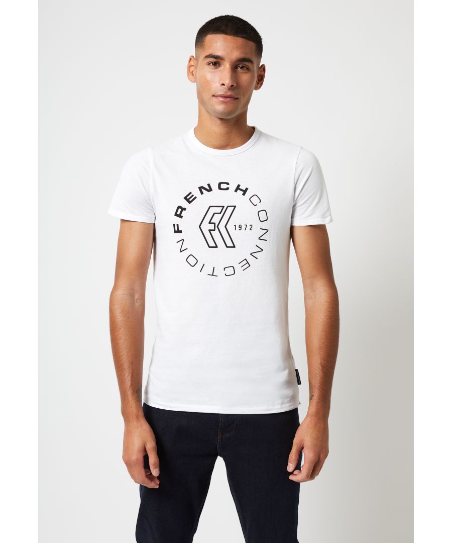 Cheveron grafisch T-shirt met korte mouwen