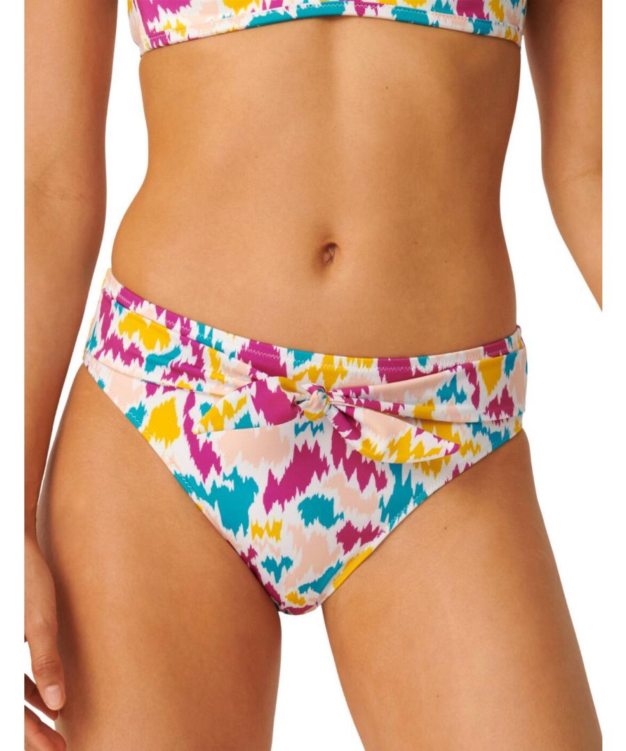 Sloggi Womens 10210897 Shore Fancy Guppy High Leg Bikini Brief - Multicolour Elastane - Size 10 UK