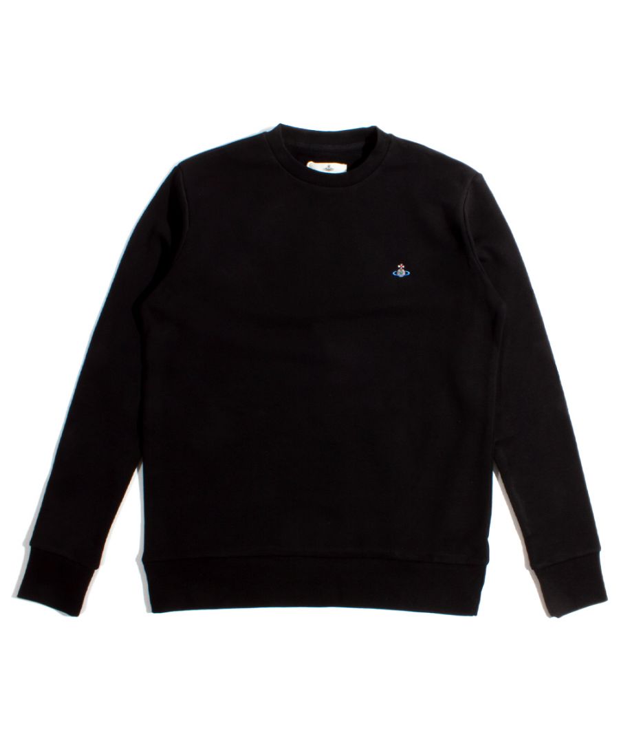 This crewneck sweatshirt from Vivienne Westwood is crafted from pure soft cotton and has ribbed trims for a comfort fit. The sweatshirt features the signature embroidered Orb logo on the chest.\n\nChest sizes: (in inches)\n\n-Small: 38